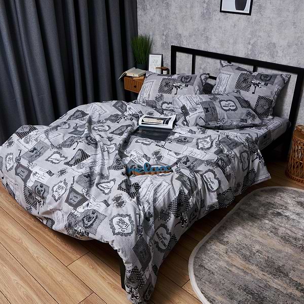 Фото - Комплект постельного белья Moon&Star Бязь Gold Люкс «Vintage Keys» King Size 220x240 нав. 2х40х60 (MS-820007280)