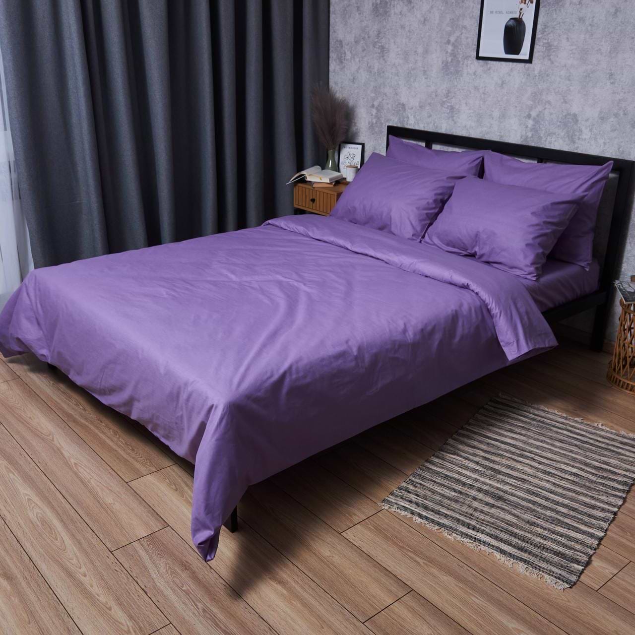 Комплект постельного белья Moon&Star Бязь Gold Люкс Violet Charm 175х210 нав. 4х50х70 (MS-820007323)