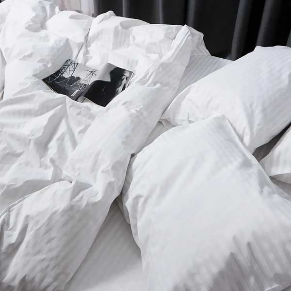 Фото - Комплект постільної білизни Moon&Star Бязь Gold Люкс «White Harmony» 160х220х2 нав. 4х70х70 (MS-820007419)