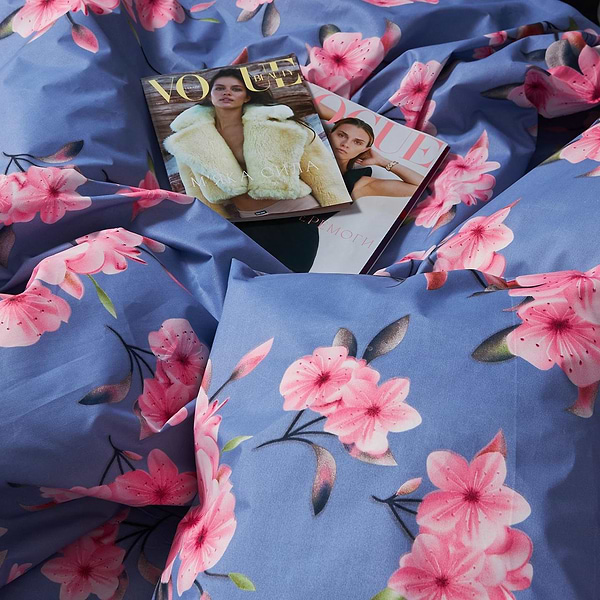 Фото - Комплект постільної білизни Moon&Star Мікросатин Premium «Blossom Sky» King Size 220x240 нав. 2х70х70 (MS-820007527)
