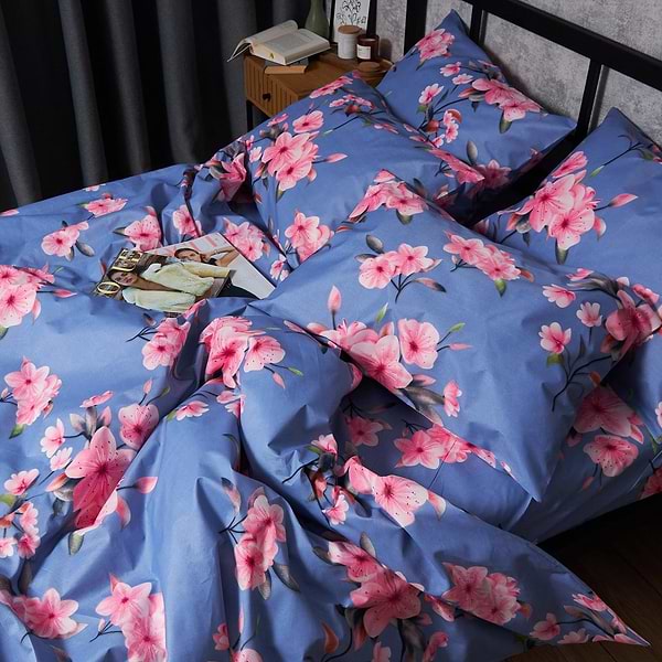 Фото - Комплект постільної білизни Moon&Star Мікросатин Premium «Blossom Sky» King Size 220x240 нав. 2х70х70 (MS-820007527)