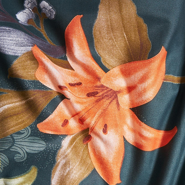 Фото - Комплект постільної білизни Moon&Star Мікросатин Premium «Floral Nocturne» 160х220х2 см нав. 4х70х70 (MS-820007699)