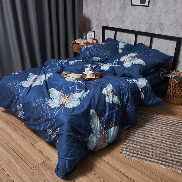 Фото - Комплект постільної білизни Moon&Star Мікросатин Premium «Flutter Dreams» 143х210 см нав. 4х50х70 (MS-820007718)