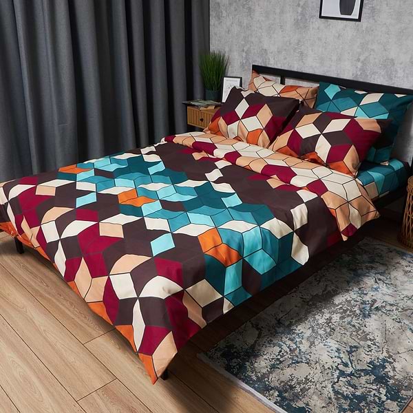 Фото - Комплект постільної білизни Moon&Star Мікросатин Premium Modern Chaos 175х210 нав. 2х70х70 (MS-820007917)