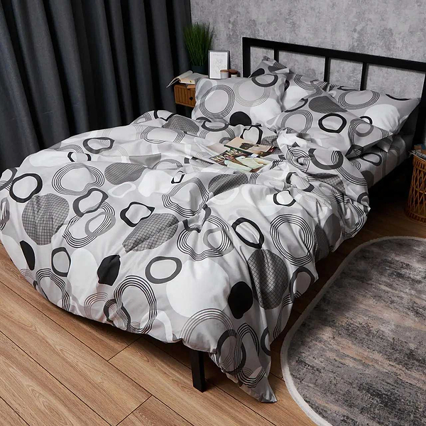 Фото - Уцінка - Комплект постільної білизни Moon&Star Мікросатин Premium Orbit Elegance 175х210 нав. 2х70х70 (MS-820007987)