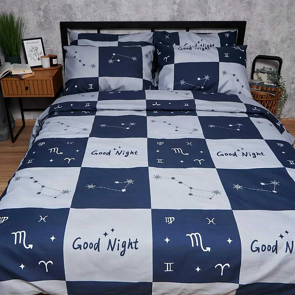 Фото - Комплект постільної білизни Moon&Star Мікросатин Premium Zodiac Dream 160x220 нав. 2х50х70 (MS-820008116)