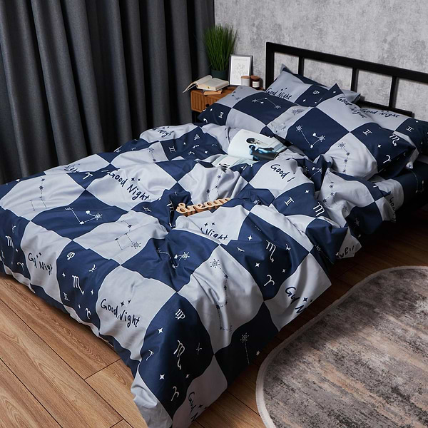 Фото - Комплект постільної білизни Moon&Star Мікросатин Premium Zodiac Dream King Size 220x240 нав. 2х50х70 (MS-820008086)