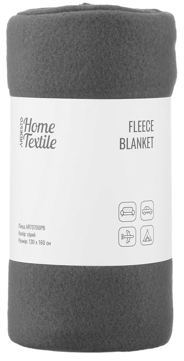 Фото - Плед односпальный Ardesto Fleece 130x160 см (ART0706PB) Фото - Плед односпальный Ardesto Fleece 130x160 см (ART0706PB)