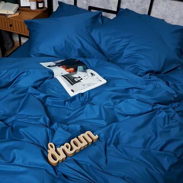 Фото - Комплект постельного белья Moon&Star Satin Premium Deep Blue King Size 220x240 (MS-820008505)