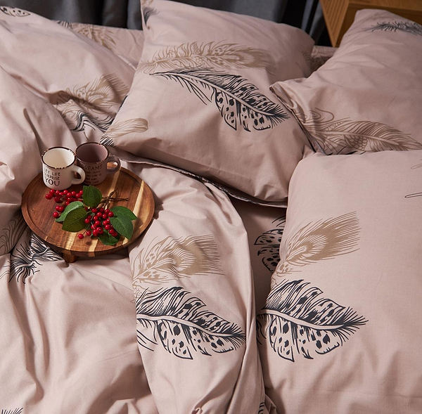 Фото - Наволочка Moon&Star набор Бязь Gold Люкс Feathers 50х50 2 шт. (MS-840000152)