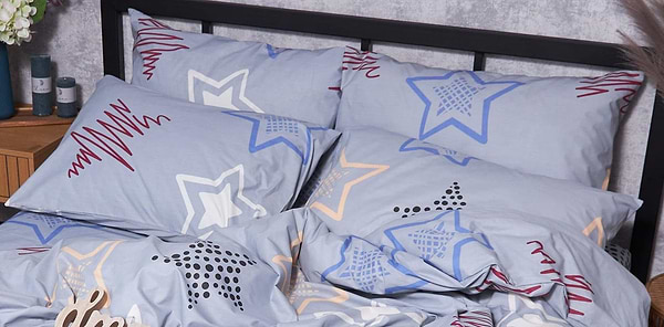 Фото - Наволочка Moon&Star набір Бязь Gold Люкс Light Stars 50х50 2 шт. (MS-840000248)