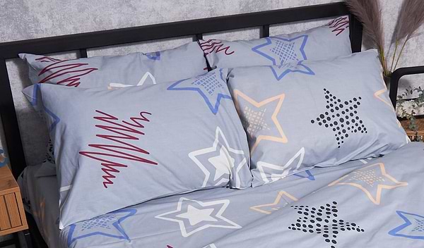 Фото - Наволочка Moon&Star набір Бязь Gold Люкс Light Stars 50х50 2 шт. (MS-840000248)