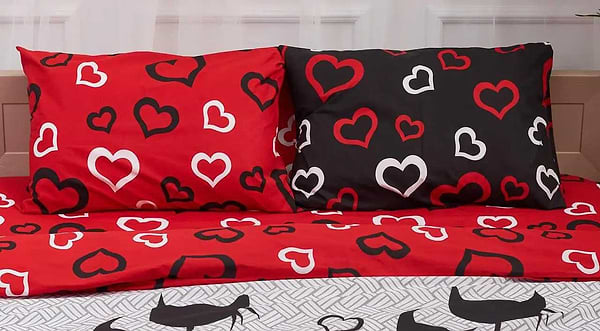 Фото - Наволочка Moon&Star Бязь Gold Люкс Love Cats 60х60 см 2 шт. (MS-840000268)