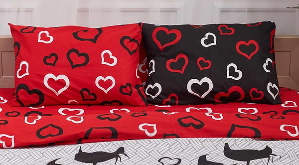 Фото - Наволочка Moon&Star набір Бязь Gold Люкс Love Cats 50х50 2 шт. (MS-840000266)