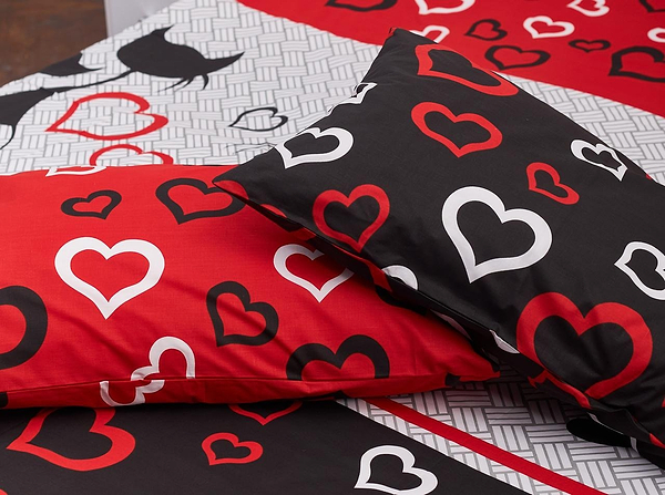 Фото - Наволочка Moon&Star набір Бязь Gold Люкс Love Cats 50х50 2 шт. (MS-840000266)