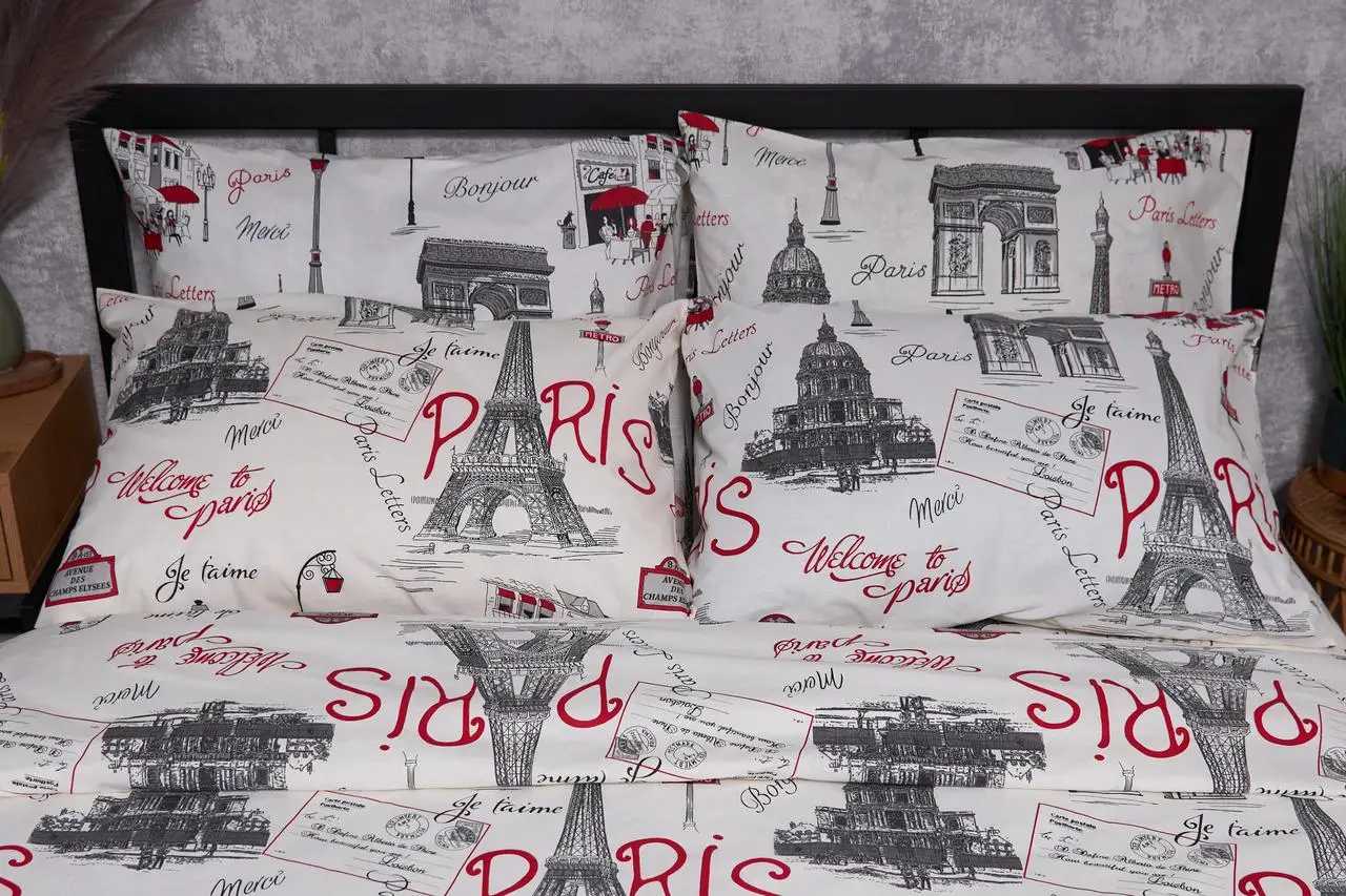 Наволочка Moon&Star Бязь Gold Люкс Paris 40х40 2 шт. (MS-840000318)