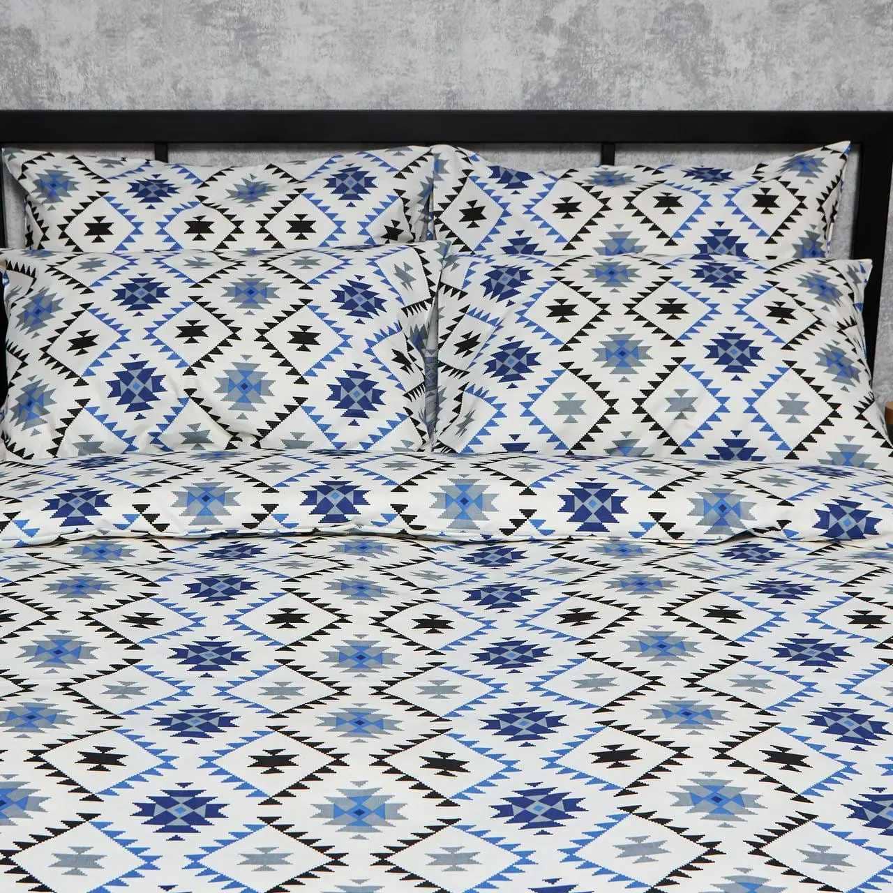 Наволочка Moon&Star Бязь Gold Люкс Blue Mosaic 60х60 см 2 шт. (MS-840000790)