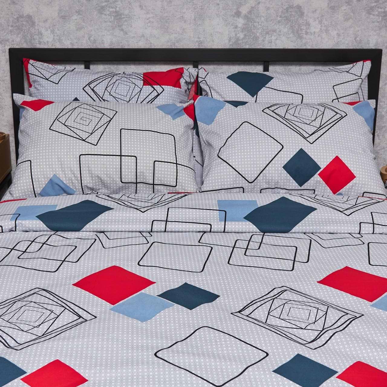 Наволочка Moon&Star Набір Бязь Gold Люкс Urban Grid 50х50 2 шт. (MS-840000980)