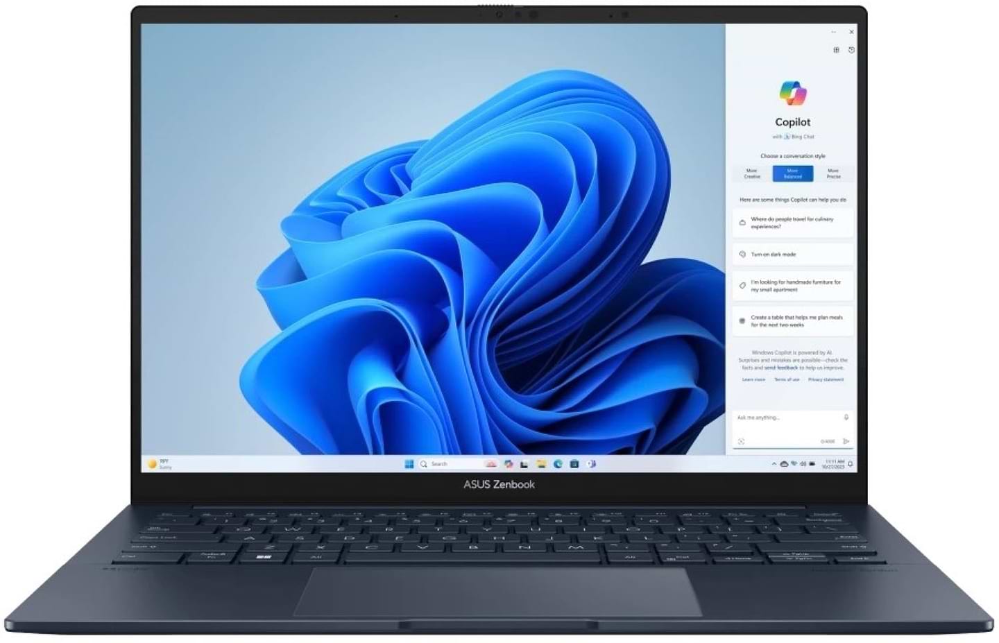 Ноутбук Asus Zenbook 14 UX3405CA-PP288 Ponder Blue - Фото 1