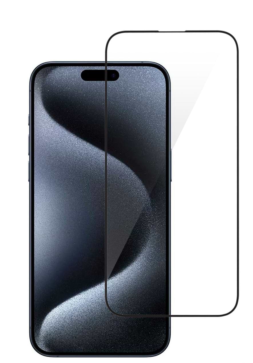 Защитное стекло для смартфона 2E for Apple iPhone 15Pro Max(6.7), 2.5D FCFG (2E-IP-15PM-6.7-SMFCFG-BB)