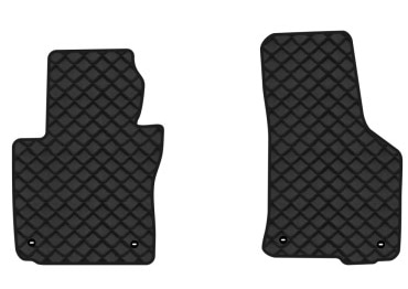 Коврики из экокожи в салон авто передние EVAtech для Octavia A5 (AT, 4 clips) Skoda 2004-2013 2 поколение Liftback EU (SK12165AG2TL4BBB)