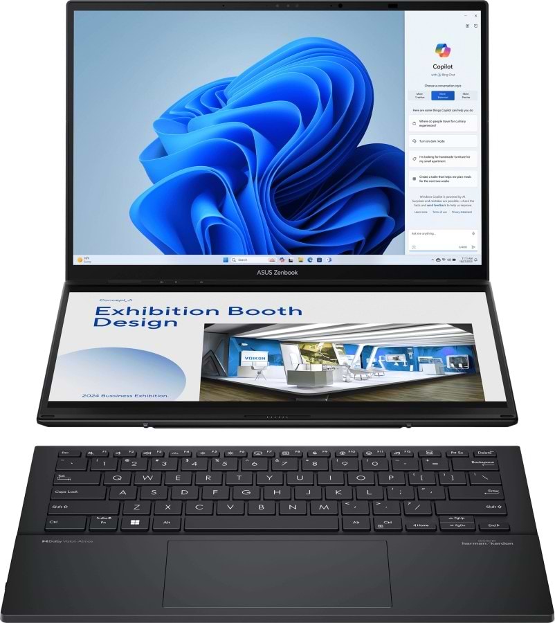 Ноутбук Asus Zenbook Duo UX8406MA-PZ026W Inkwell Gray - Фото 1