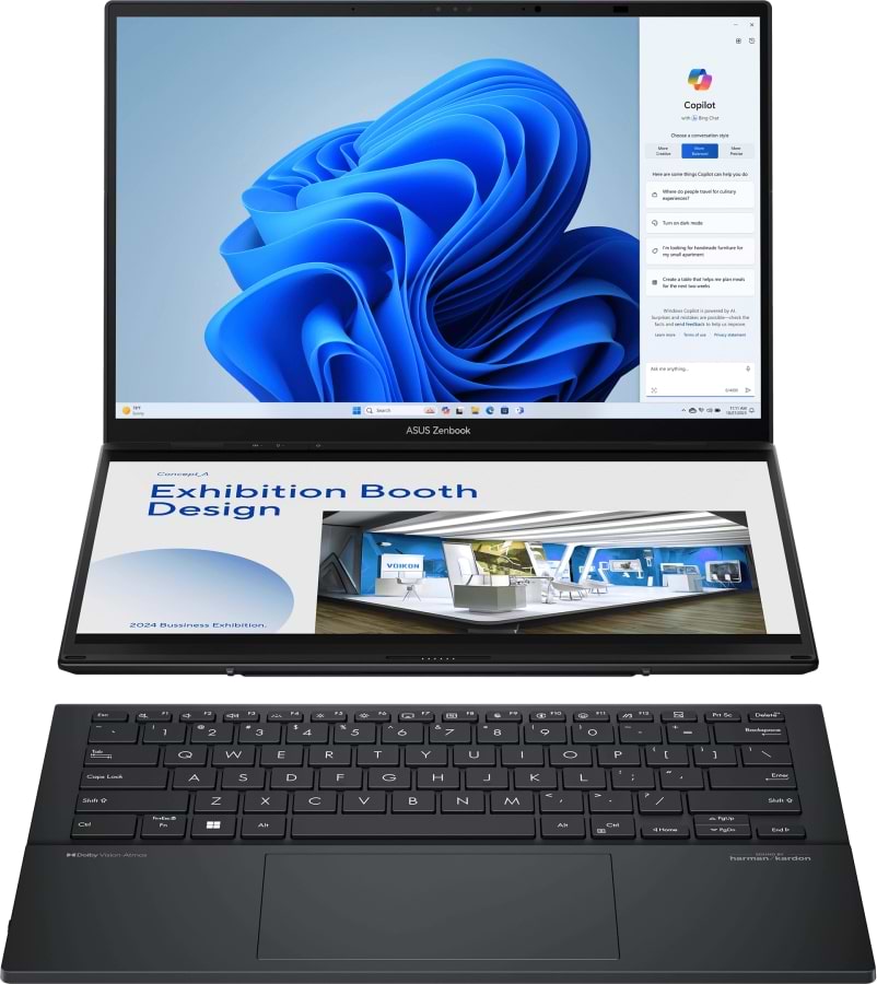 Ноутбук Asus Zenbook Duo UX8406CA-QL049W Inkwell Gray - Фото 1