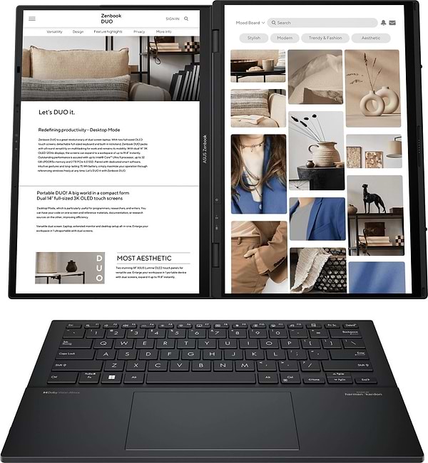 Фото - Ноутбук Asus Zenbook Duo UX8406MA-QL104W Inkwell Gray