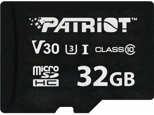 Карта памяти Patriot VX Series 32GB Micro SDHC V3 0 Class 10 UHS-I U3 4K UHD (PSF32GVX31MCH)