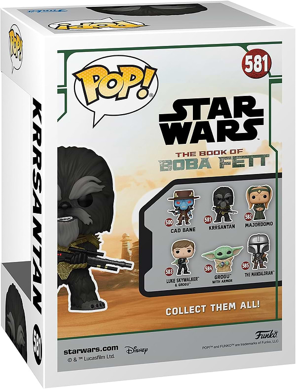 Фото - Коллекционная фигурка FUNKO POP Star Wars: BoBF- Krrsantan w/BG (5908305242673)