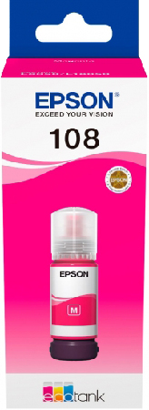 Чернила Epson 108 EcoTank L8050/L18050 Magenta (C13T09C34A) - Фото 1