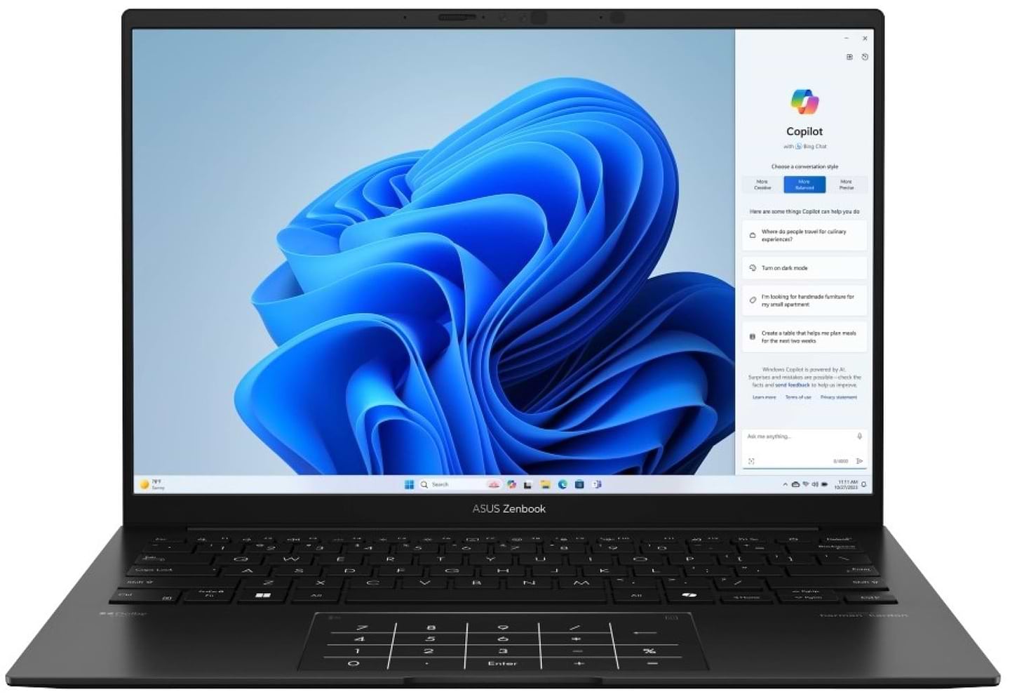 Ноутбук Asus Zenbook 14 UM3406KA-QD160 Jade Black - Фото 1