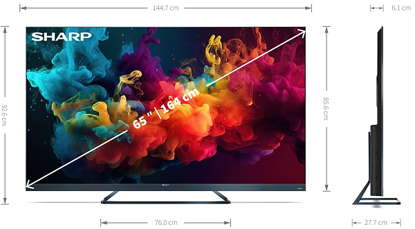 Фото - Уцінка - Телевізор Sharp 4T-C65FQ5EM2AG
