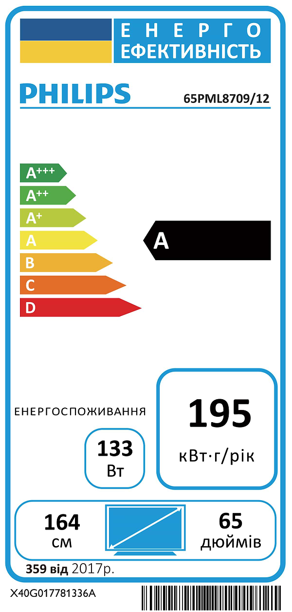 Фото - Телевізор Philips 65PML8709/12