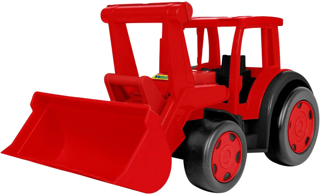 Базовый игровой транспорт для малыша Wader Трактор Гігант червоний (66028)