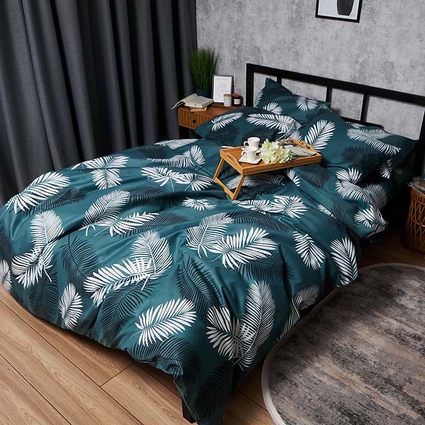 Фото - Пододеяльник полуторный Moon&Star Микросатин Premium Green Oasis 143x210 см (MS-870000865)