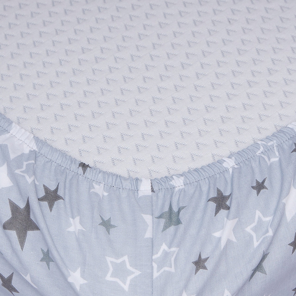 Фото - Простынь полуторная Moon&Star Silver Stars Бязь Gold Люкс 140х200х25 см (MS-850000910)