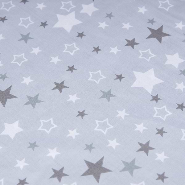 Фото - Простирадло односпальне Moon&Star Silver Stars Бязь Gold Люкс 120х200х25 см (MS-850000908)