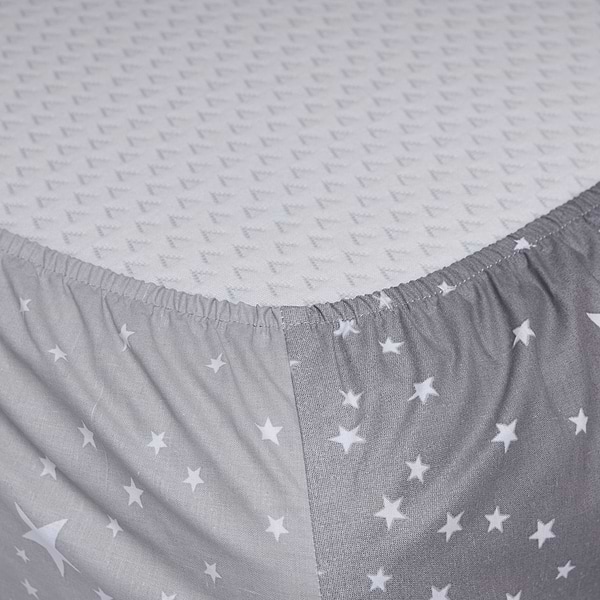 Фото - Простынь односпальная Moon&Star на резинке Night Sky Бязь Gold Люкс 120х200х20 см (MS-850000848)