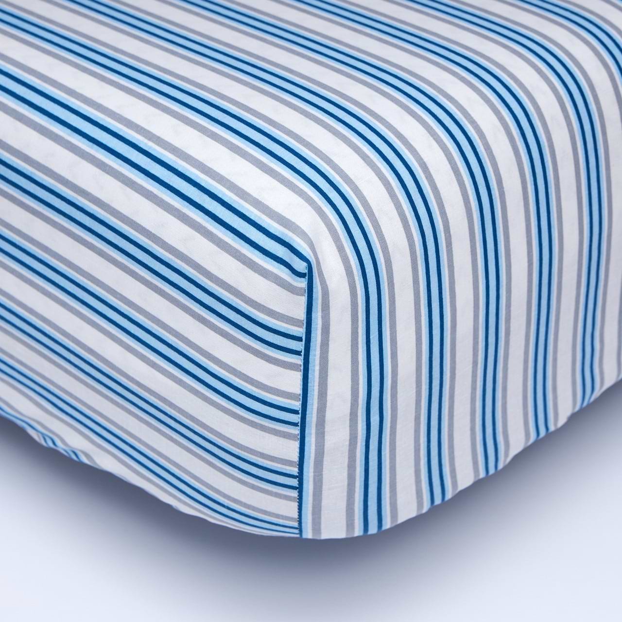 Простирадло полуторне Moon&Star на резинці Calm Waters Бязь Gold Люкс 140х200х20 см (MS-850000730)