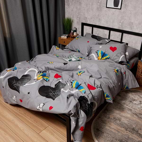 Фото - Комплект постельного белья Moon&Star Бязь Gold Люкс Butterfly Love 143х210 см нав. 2х40х60 (MS-820008870)