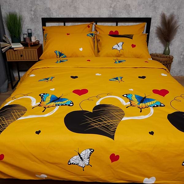 Фото - Комплект постільної білизни Moon&Star Бязь Gold Люкс Butterfly Bloom 200х220 нав. 2х70х70 (MS-820008832)