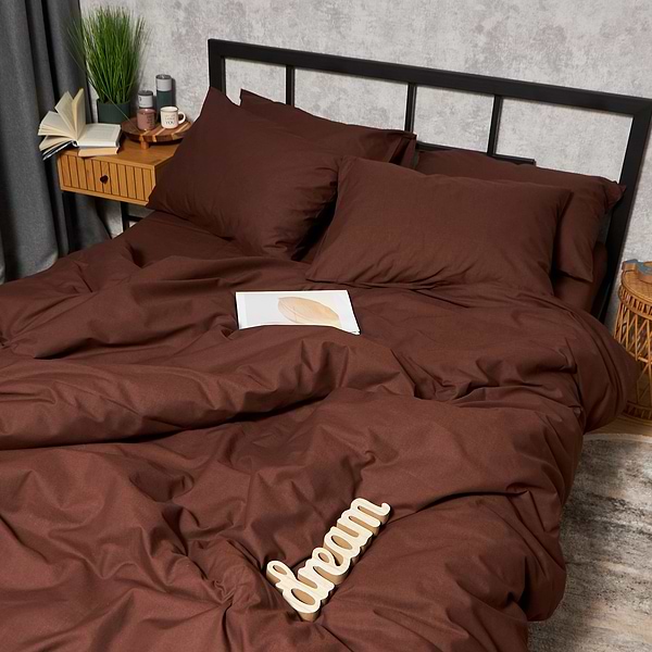 Фото - Комплект постельного белья Moon&Star Бязь Gold Люкс Chocolate Dream 175х210 нав. 2х50х70 (MS-820008931)