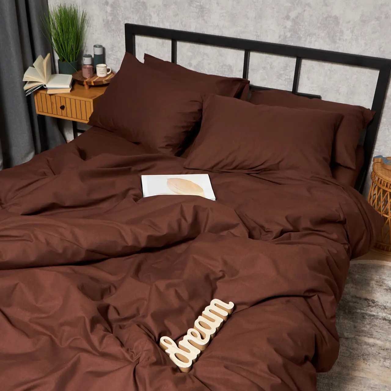 Фото - Комплект постельного белья Moon&Star Бязь Gold Люкс Chocolate Dream 143х210 нав. 2х50х70 (MS-820008941)