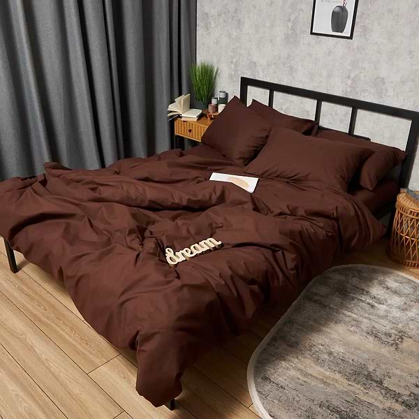 Фото - Комплект постельного белья Moon&Star Бязь Gold Люкс Chocolate Dream 143х210 нав. 2х50х70 (MS-820008941)