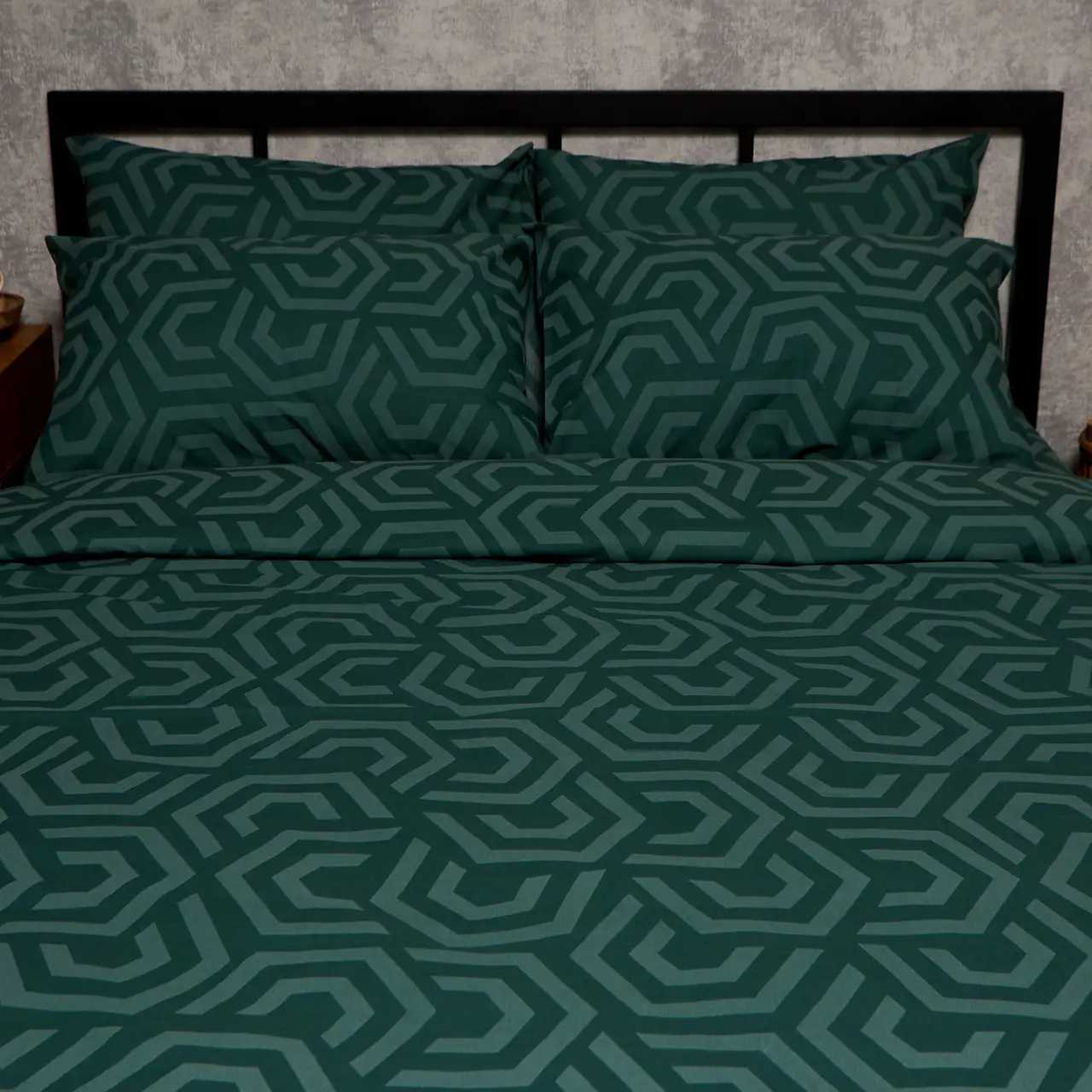 Наволочка Moon&Star Бязь Gold Люкс Emerald Maze 40х60 2 шт (MS-840001339)