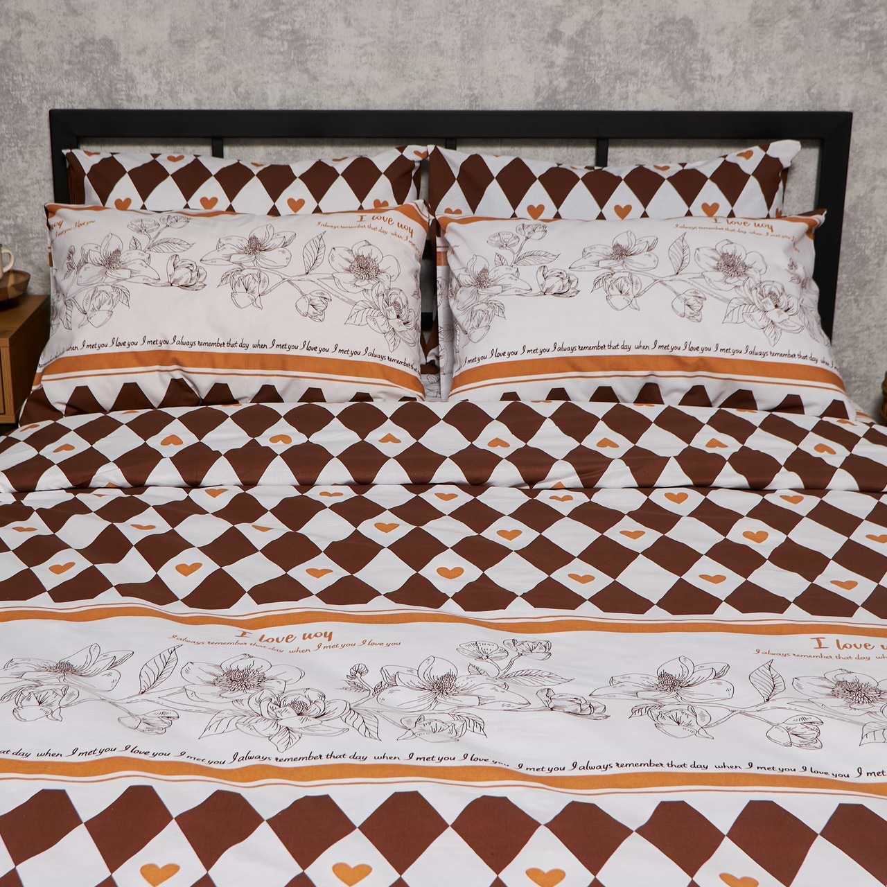 Наволочка Moon&Star Набір Бязь Gold Люкс Heart Patch 50х50 2 шт. (MS-840001388)