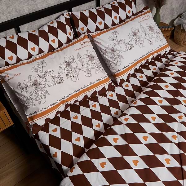 Фото - Комплект постільної білизни Moon&Star Бязь Gold Люкс Heart Patch 160х220 (MS-820009403)