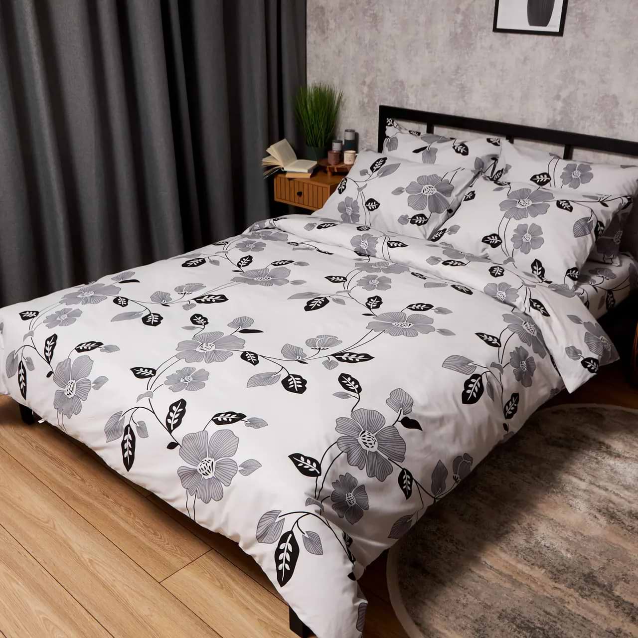 Комплект постельного белья Moon&Star Бязь Gold Люкс Misty Petals 160х220 (MS-820009435)