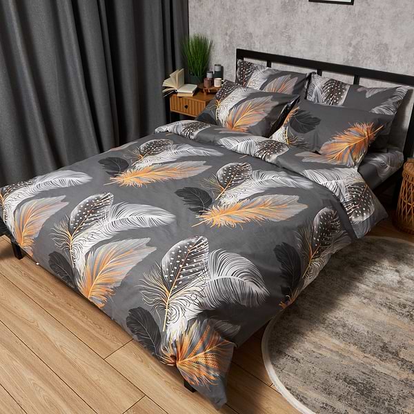 Фото - Комплект постельного белья Moon&Star Бязь Gold Люкс Mystic Feathers 175х210 нав. 2х70х70 (MS-820009492)